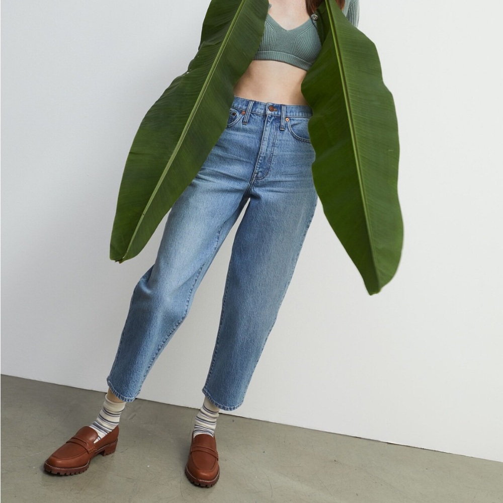 Madewell Balloon Barrel Jeans in Whistler Wash NWT